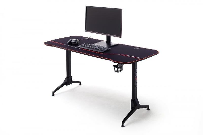 Bureau assis debout électrique réglable en hauteur - Plateau bois imitation carbone 160x60 cm - DX Racer Gaming 5_5