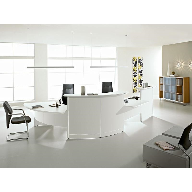 Banque d'accueil Volta TON Wengé - Référence VOL01 - Fabricant LAS - Finition Wengé avec Tablette en Verre Trempé_5