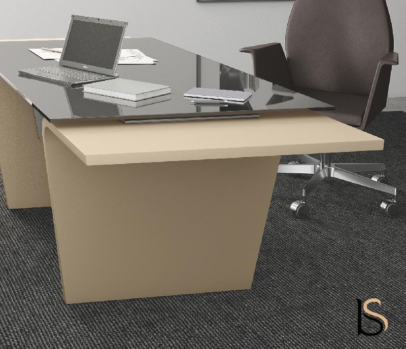 Bureau de direction Larus en verre trempé - Dellarovere - 230_5