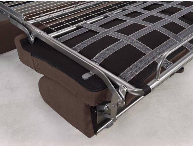 Canapé convertible express 140 cm Dreamer Edition - cuir et PU taupe - matelas 16 cm inclus_5