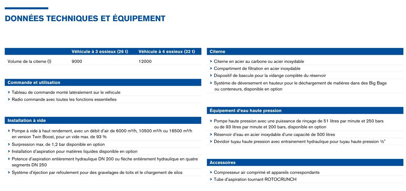 Bras articulé hydraulique avec tuyau d'aspiration de diamètre 250 mm