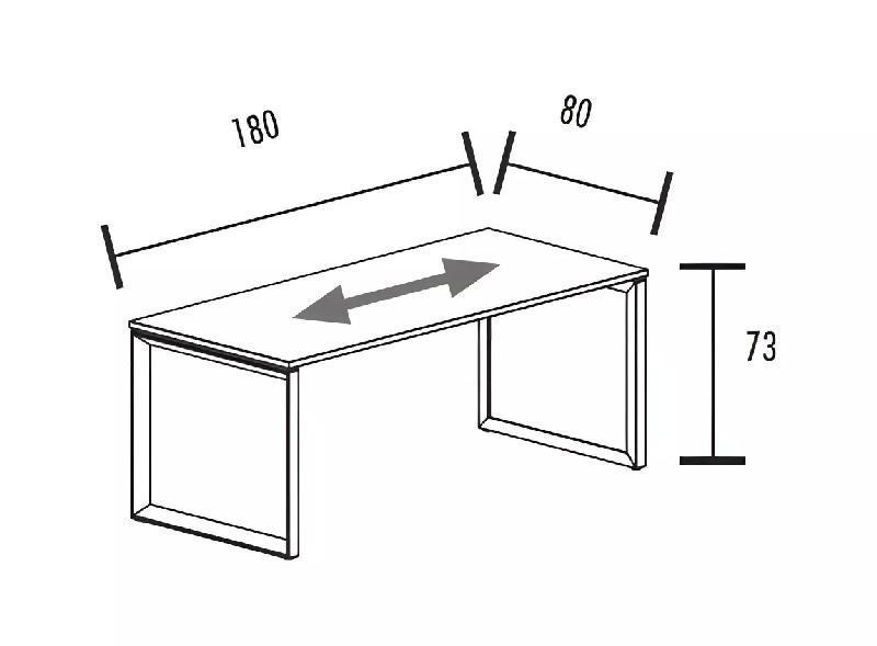 Bureau individuel piètement fermé So Sierro_5