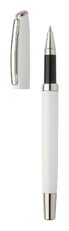 Parure stylo métal - stylo roller et stylo bille en aluminium recyclé - boîte cadeau en papier noir_5