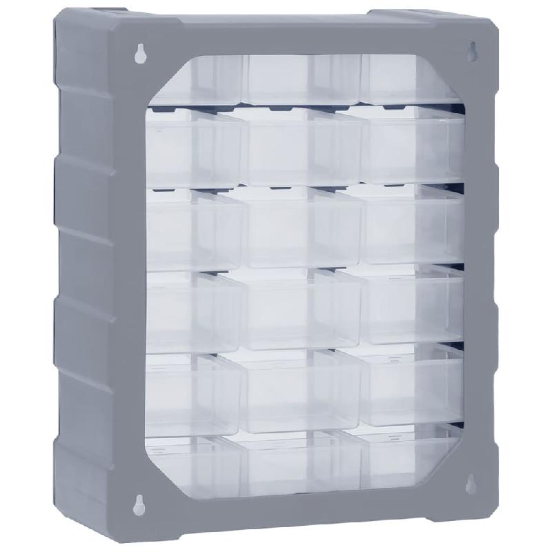 Vidaxl organisateur multi-tiroirs avec 18 tiroirs centraux 38x16x47 cm 149598_5