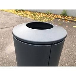 Corbeille en acier galvanisé - SYDNEY - 80L avec châssis renforcé et options personnalisables_5