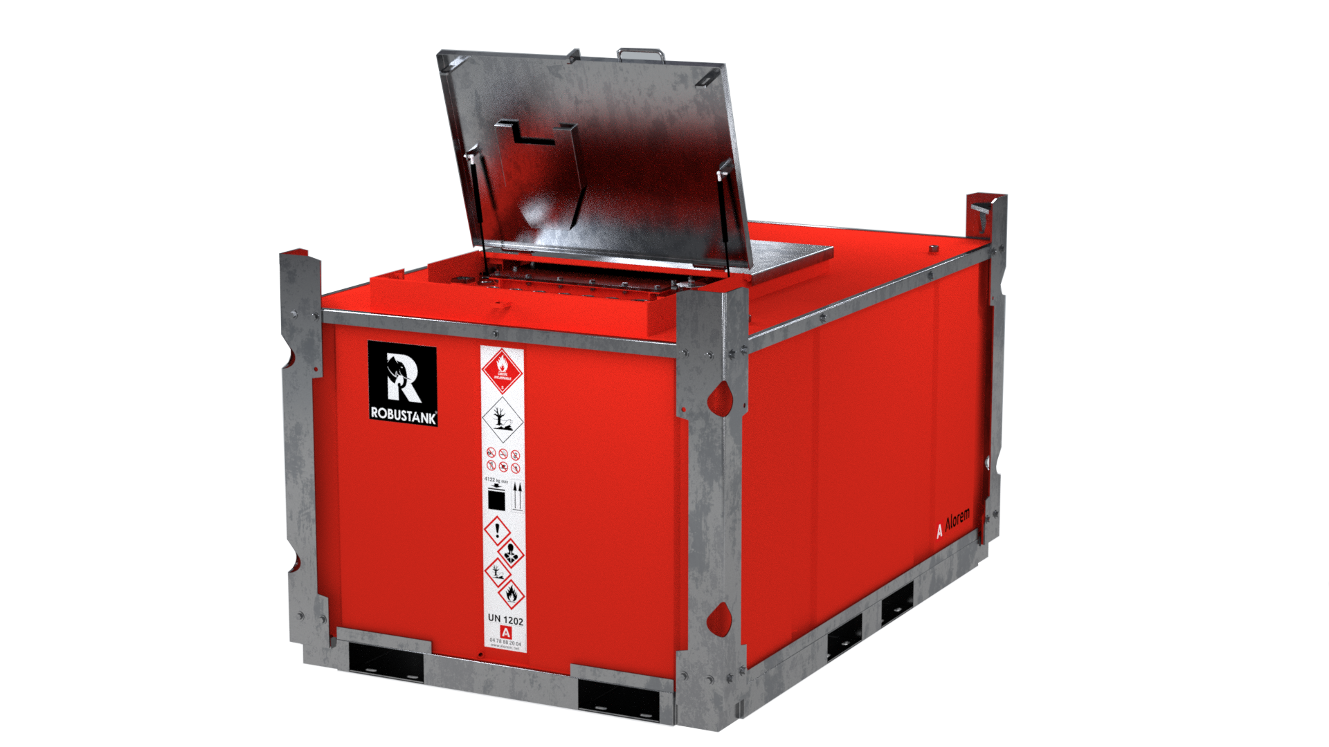 Cuve de transport de gasoil Robustank Performance - 928L à 2829L - homologuée UN/ADR - acier double paroi_5