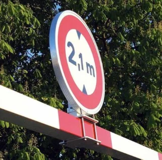 Portique universel tournant réglable 5-12 m pour parking, limitation de hauteur_5