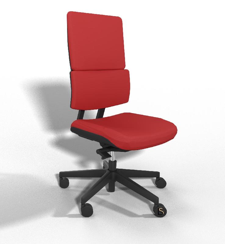 Siège de bureau Wi max avec renfort lombaires - Sokoa - Rouge, Non, Oui, Classique_5