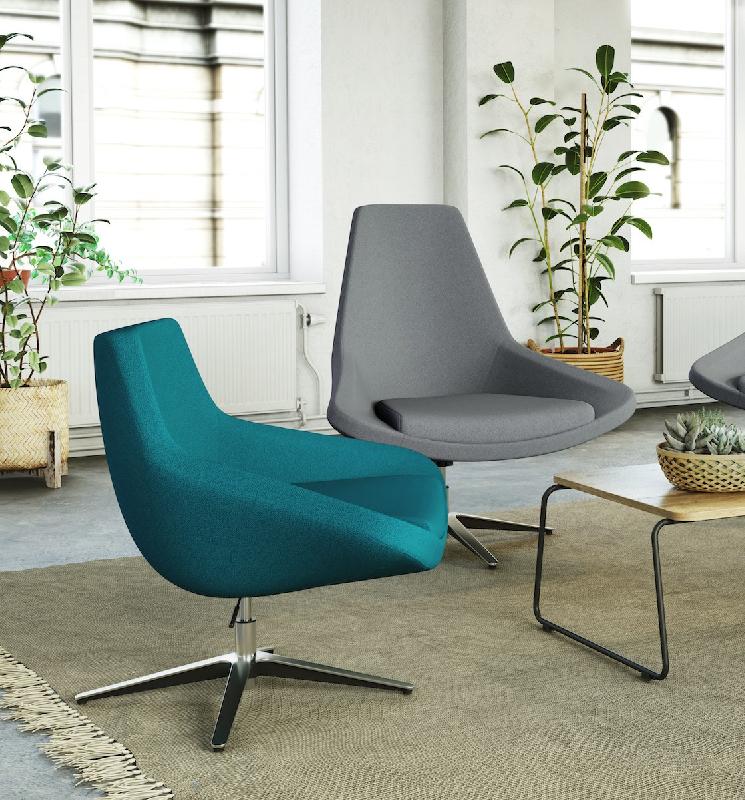 Fauteuil Lounge pivotant Storn - Mobel linea. - Gris, Standard_5