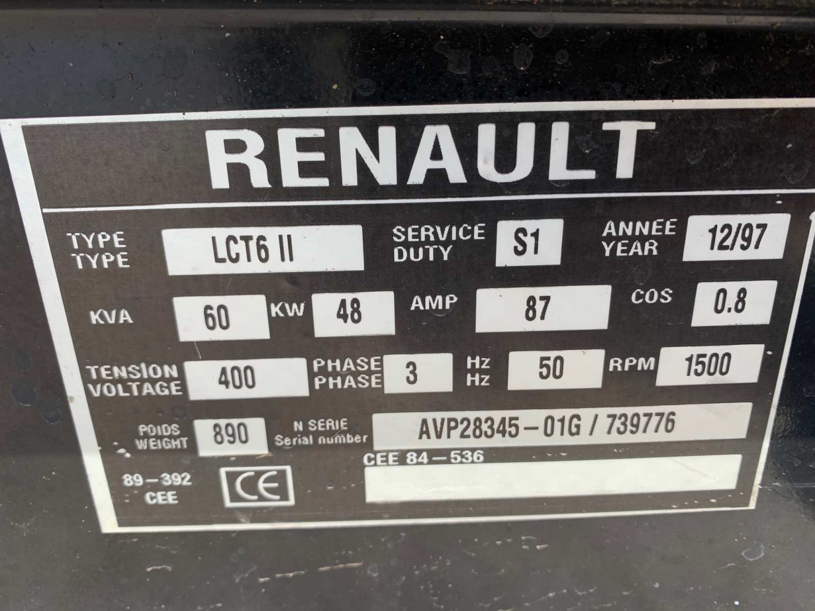 Groupe électrogène d'occasion - RENAULT - 60 KVA_5