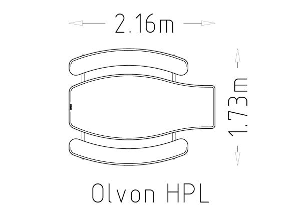Table de pique-nique Olvon HPL - 8101378 - Hags - Beige - Montage en 1 heure_5