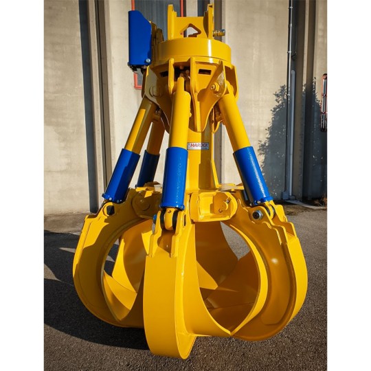 Grappin à ferraille avec vérins verticaux MPV-FH - Série MINELLI pour pelles de 24 à 80 tonnes_5
