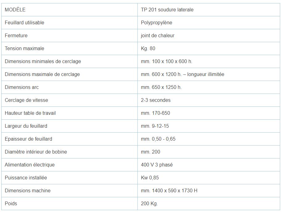 Tp 201 BC - Machine de cerclage pour palettes - Ferplast - 200 kg - Modèle avec double contrôle et soudure latérale_5