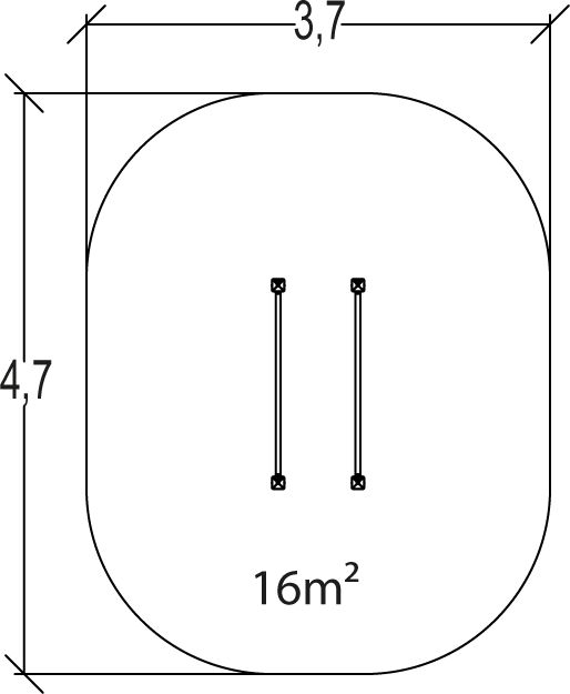 Barres parallèles senior - parcours de santé Proludic - JPS15-S-M - 1,70 m de largeur - 14 ans et plus_5