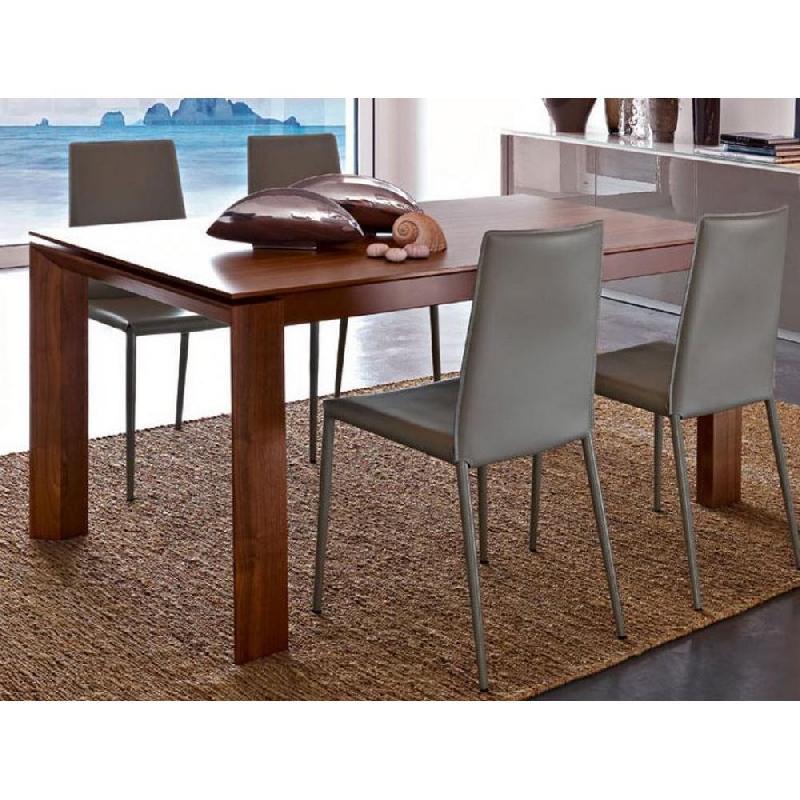 Lot de 2 chaises italiennes Bohème - structure en acier, coloris grège, coutures élégantes_5