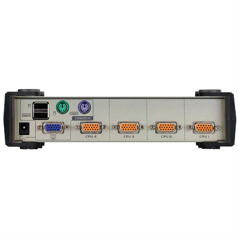 Aten cs84u switch kvm vga, ps/2+usb, 4 ports_5