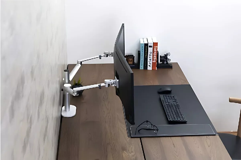 Bras articulé écran double fixe métal SAMY_5