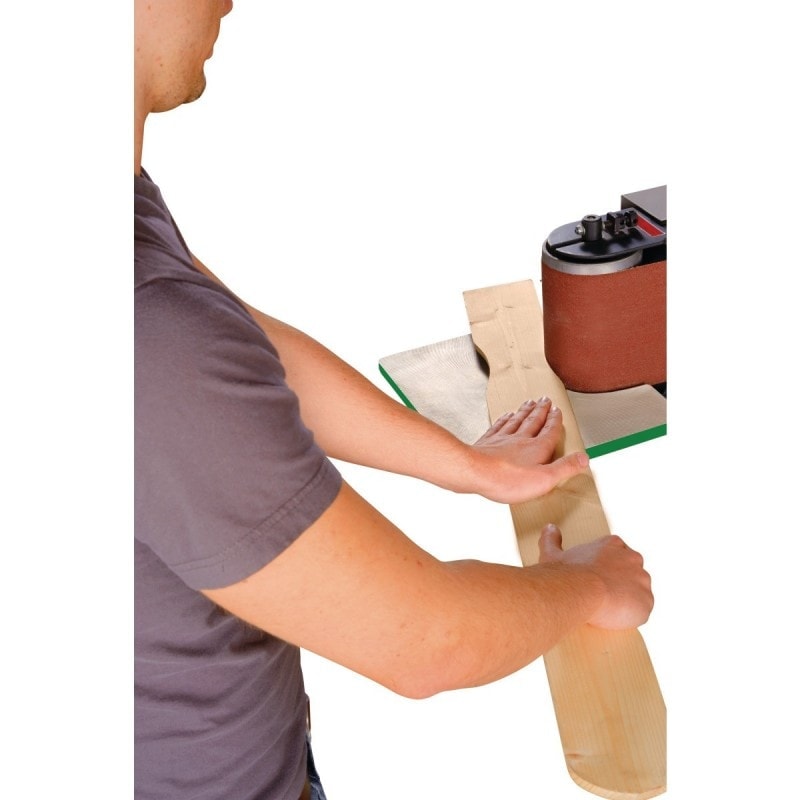 Ponceuse de chants Holzstar KSO 850 (400 V) - Bande abrasive oscillante - Table réglable et robuste_5