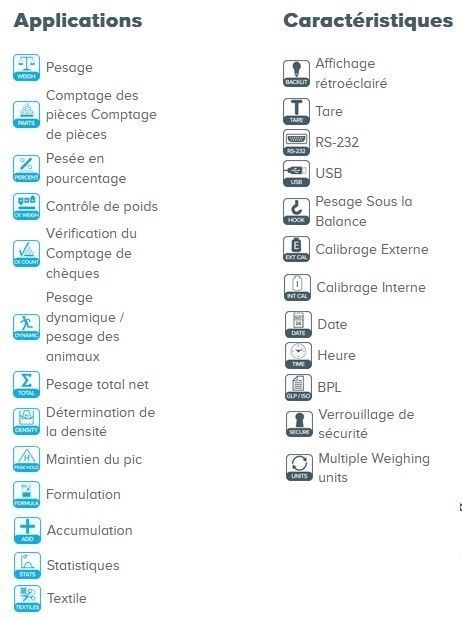 Balance de précision Adam - portée 220g à 15kg, précision 1mg à 0.1g - pour laboratoires et applications variées_5