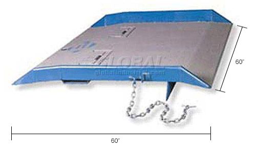 WB984560 - Rampe d'accès pour conteneur - Global Equipment Company Inc - capacité 15,000 lbs - en acier soudé pour usage intensif_5