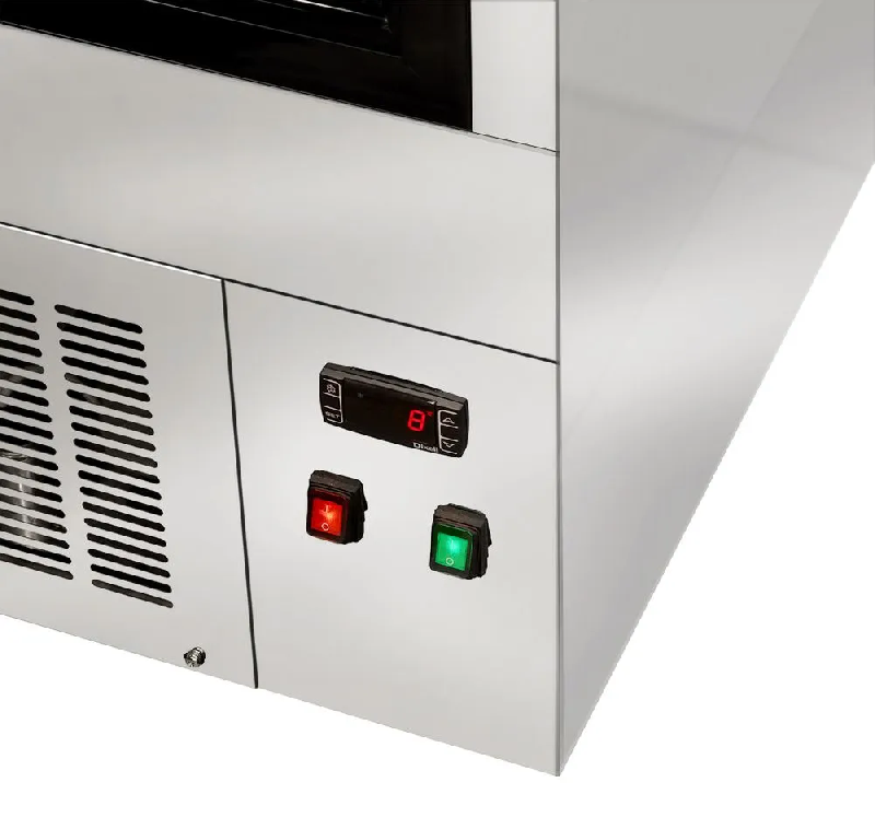 Vitrine réfrigérée de présentation avec service arrière 90 cm (gaz écologique r290a)_5