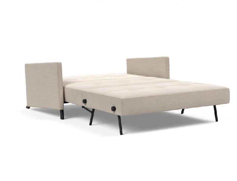 Canapé design convertible Cubed 02 Arms - Innovation Living - Lit 140x200 cm - Tissu Blida Sand Grey_5