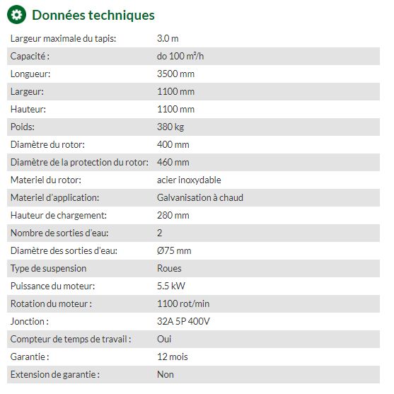 W-3000 - Centrifugeuse industrielle Protima - capacité jusqu'à 100 m²/h - rotor en acier inoxydable et fonctionnement silencieux_5