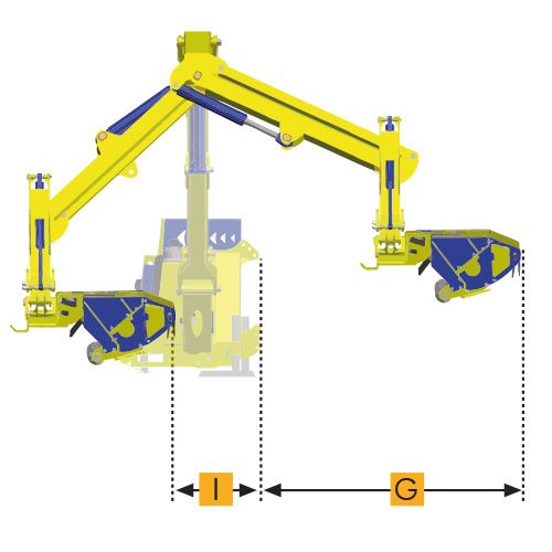 M500SX APS M580SX APS - Broyeur forestier Marolin - Débroussailleuse hydraulique 100 cm pour tracteurs 80/90 HP_5