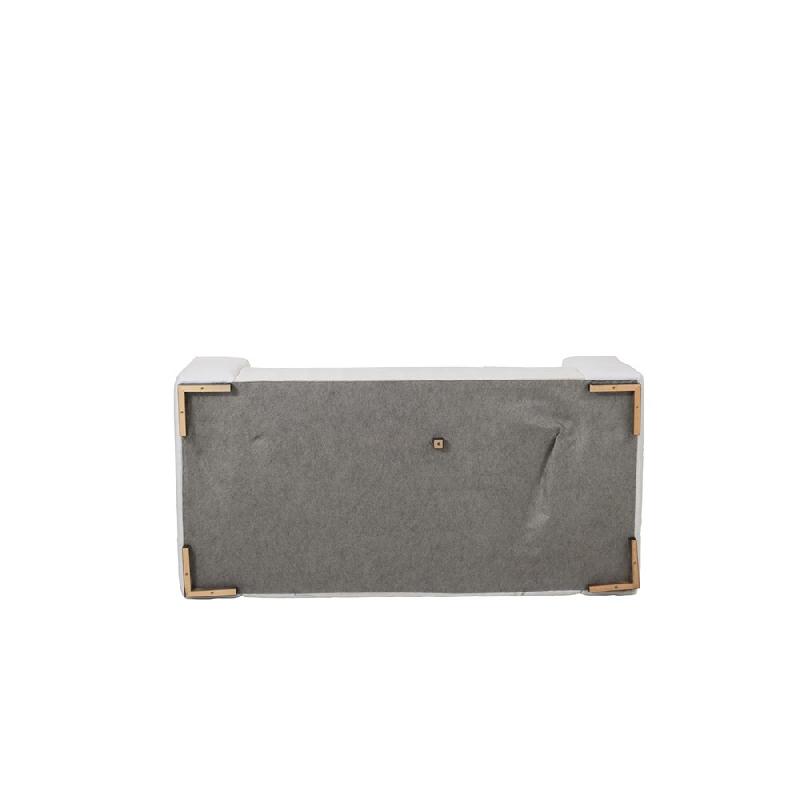 Canapé design LITA - 5 coussins blancs - Luxueux et confortable_5