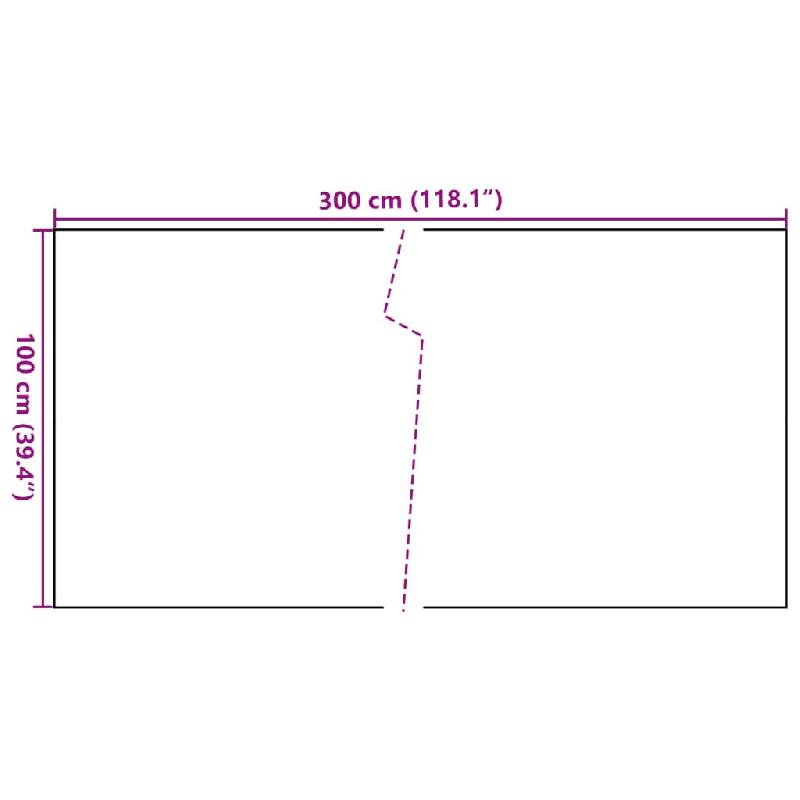 Vidaxl paravent de balcon marron clair 300x100 cm résine tressée 156267_5