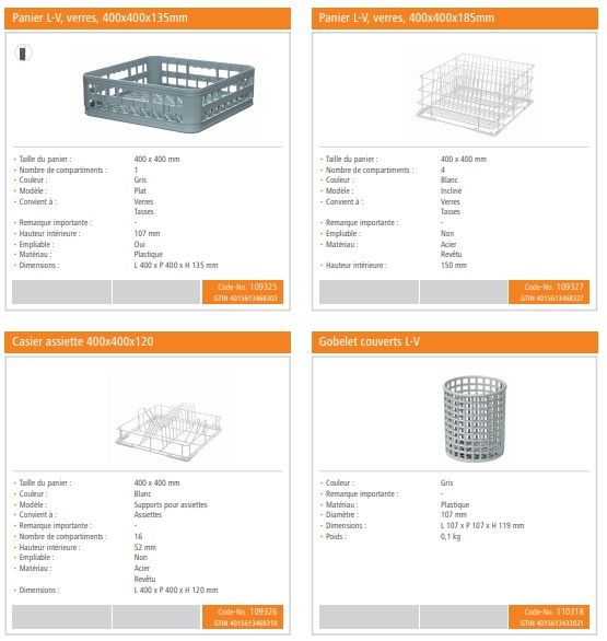 Tf 401 k - Lave-verre Bartscher GmbH - Hauteur max. des verres 290 mm - Puissance 3.2 kW - Dimensions panier 400x400 mm_5
