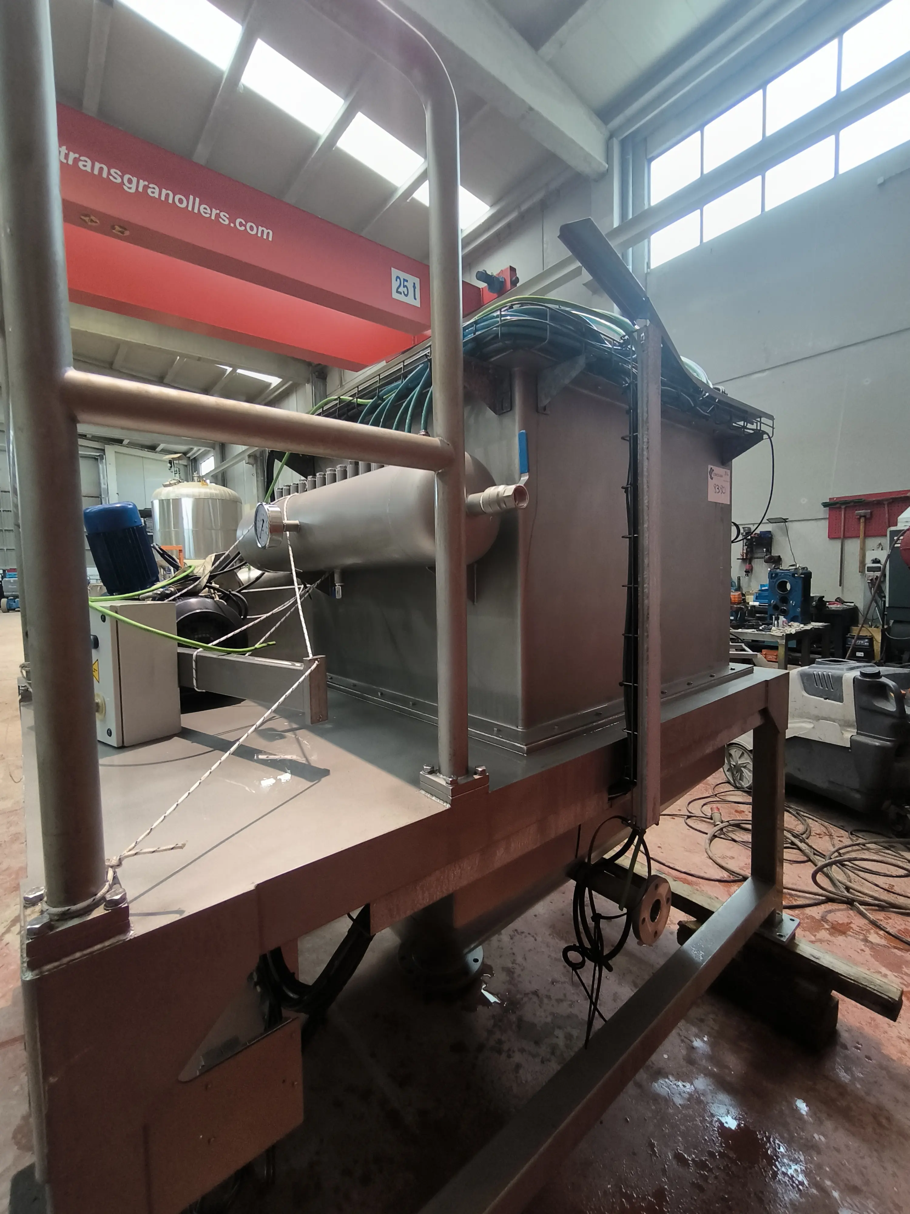 Moulin à broches attp k-160 inox skid 316 + filtre à manchon + trémie d'occasion - C8380_5