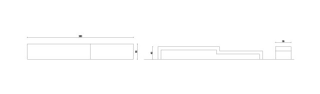 Banc public en métal - EUDALD II - très grande taille en acier corten_5