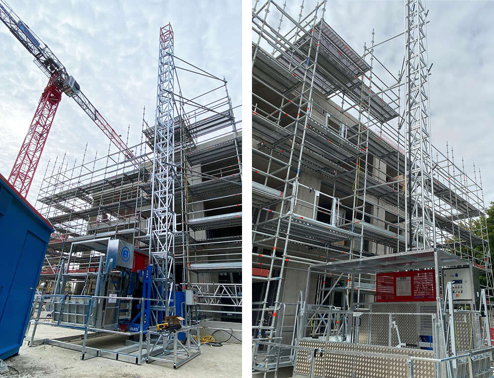 Monte-matériaux avec personnel accompagnant - capacité de charge 2000 kg - PT 2000_5