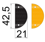 Ralentisseur 5 cm en PVC recyclé - Résistance jusqu'à 40T - RAL M50 - ADS Equipements Eurl_5