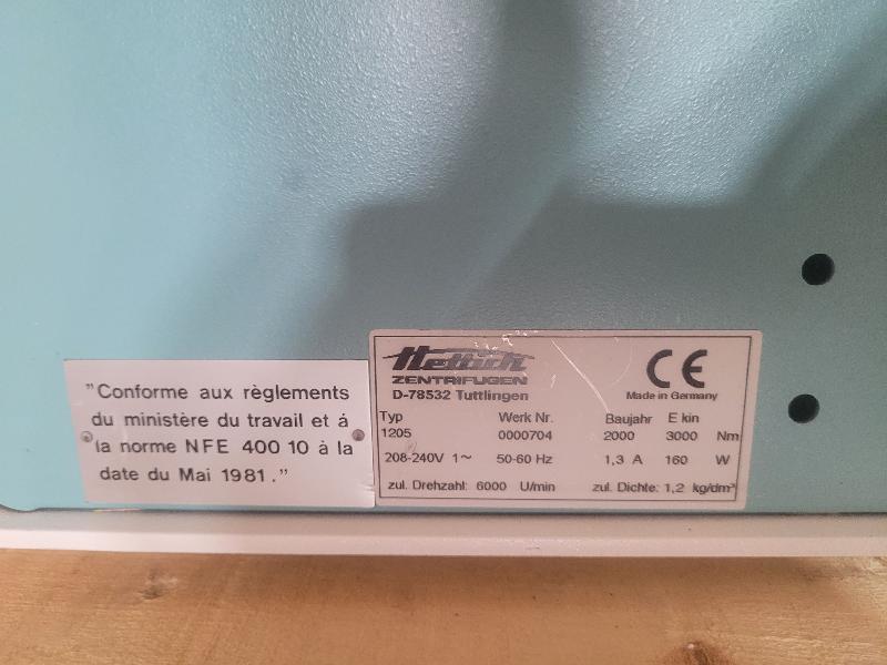 Centrifugeuse de paillasse ROTOFIX 32 Hettich_5