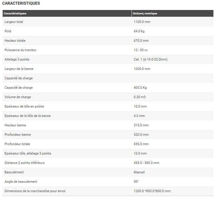 Prm-100-l - godets à basculement manuel - deleks - capacité de charge : 400 kg_5