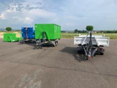 Remorque avec bras et dimensions optimisées pour usage intensif