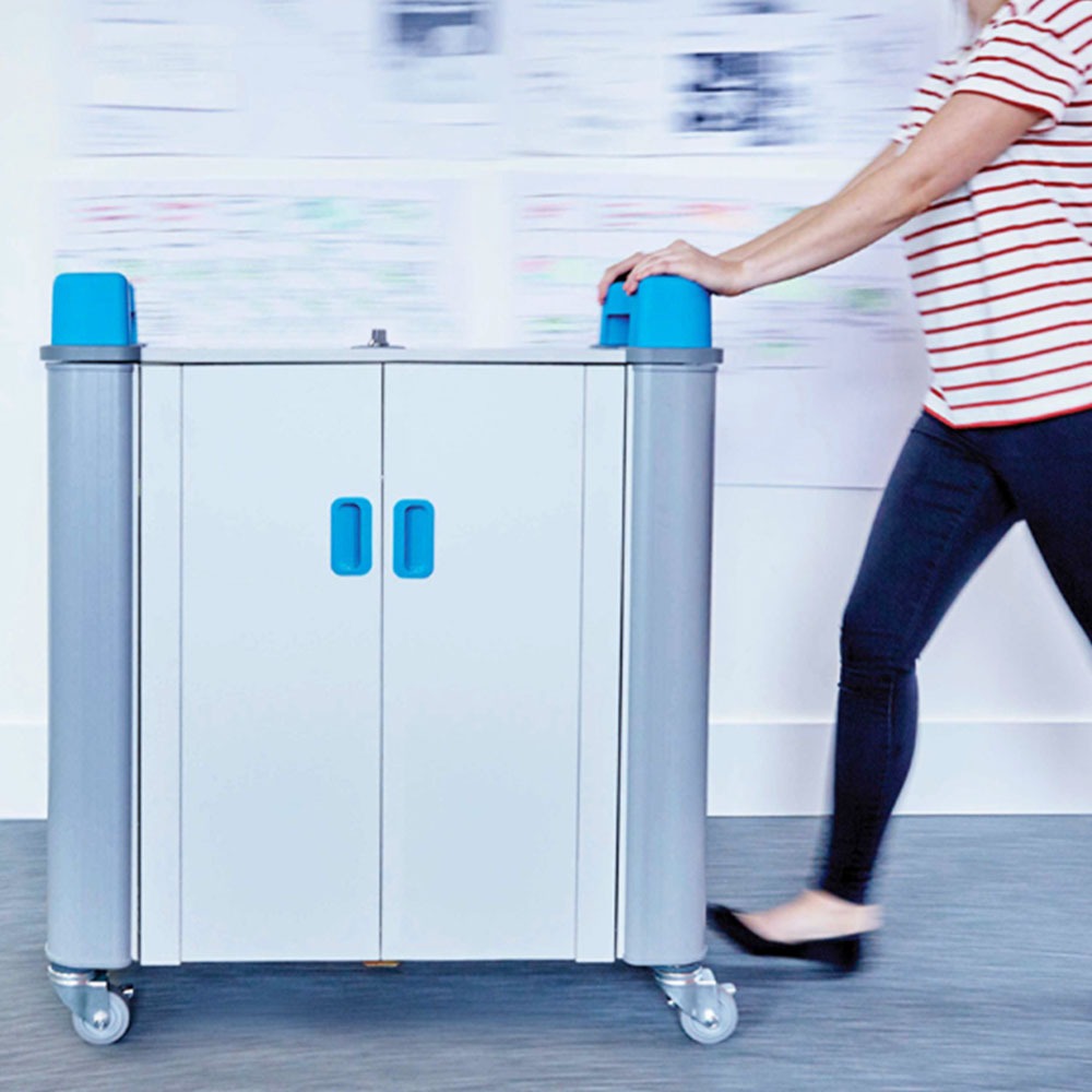 Chariot mobile de recharge - TabCabby 32 Horizontal Compact Charge & Sync jusqu'à 11