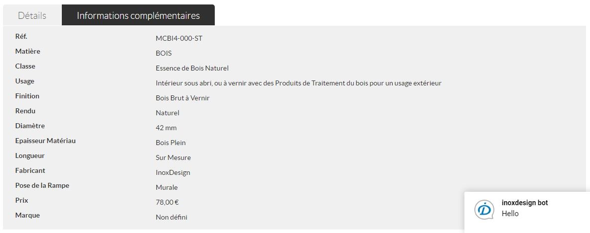 Mcbi4-000-st - mains courantes - inoxdesign france - diamètre 42 mm_5