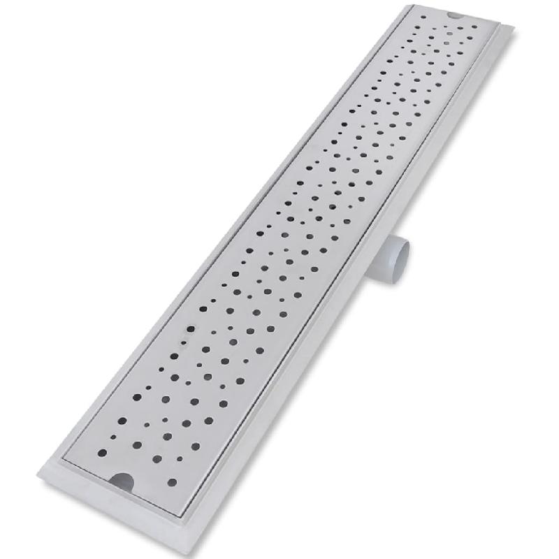 Vidaxl drain de douche linéaire 2 pcs 730 x 140 mm acier inoxydable 275967_5