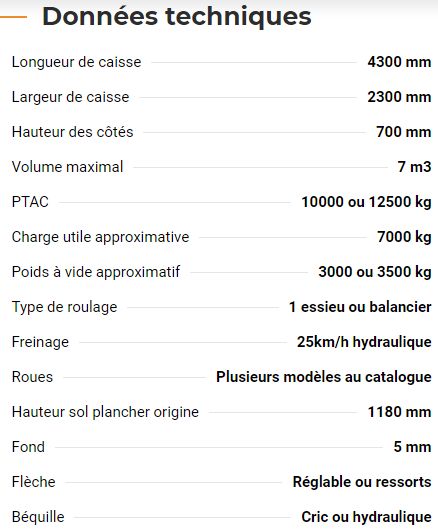 Benne compacte BM 4300 pour TP et espaces verts