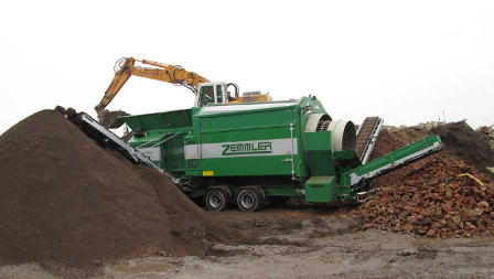 Cribleur trommel Zemmler MS 5200 - pour grandes constructions et chantiers - double trommel, tamis de 47 m²_5