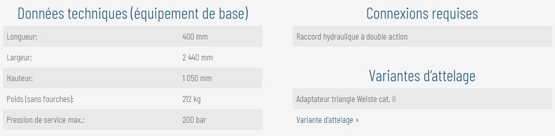 Cadre de transport pour balles rondes avec montage rapide