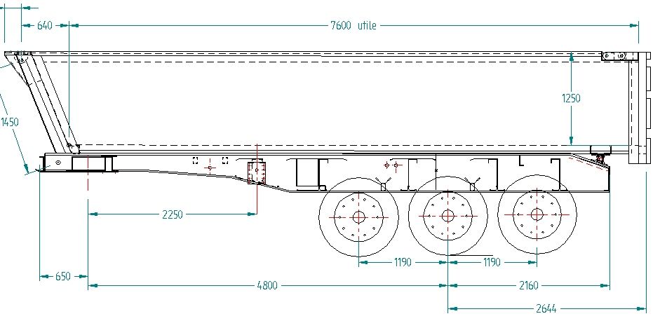Benne TP aluminium lisse Socari - Volume 23 m3 à 30 m3 - Châssis et carrosserie performants_5