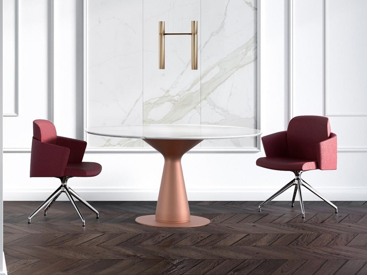 Table de réunion METAR en bois et métal - Élégance, fonctionnalité et design contemporain_5