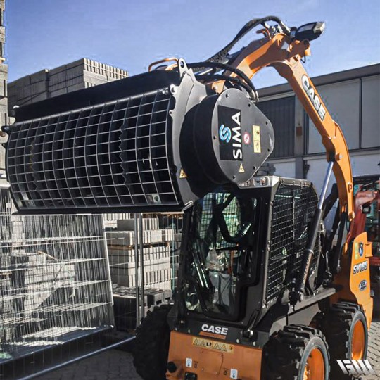 Godet malaxeur à béton pour mini-chargeuse_5