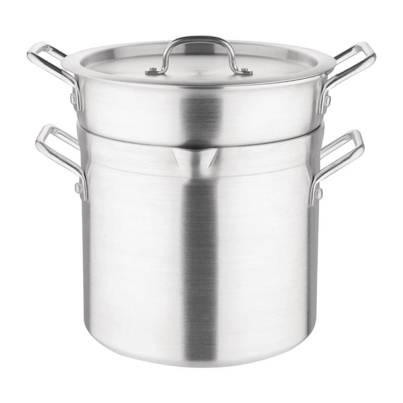 Marmite bain marie aluminium 10L | Vogue - K645_5