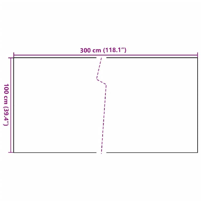 Vidaxl paravent de balcon blanc 300x100 cm résine tressée 156282_5