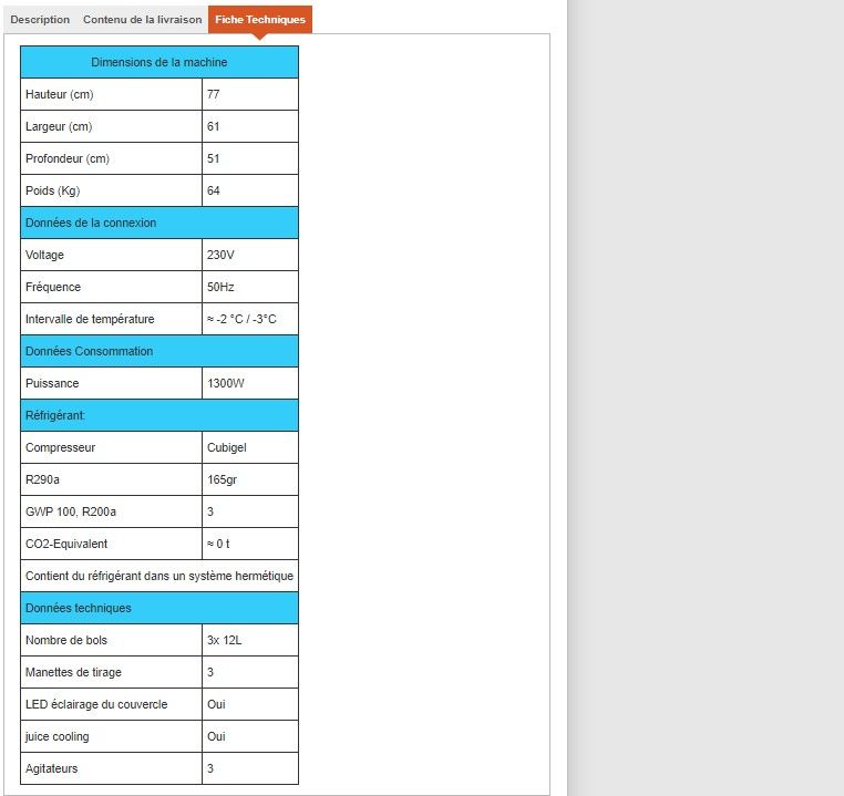 Distributeur de boissons glacées avec fonction de portionnement facile